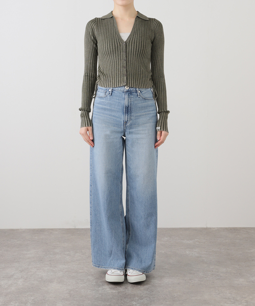 Guess（ゲス）の「GUESS/ゲス GO SHIRRED TIE CARDIGAN（ニット/セーター・レディース・チャコールグレー・SMALL）」の10枚目の写真