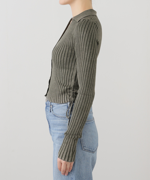 Guess（ゲス）の「GUESS/ゲス GO SHIRRED TIE CARDIGAN（ニット/セーター・レディース・チャコールグレー・SMALL）」の12枚目の写真