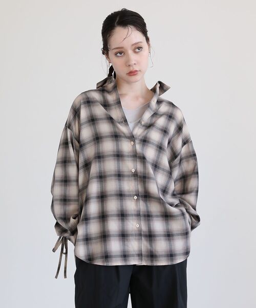 Sugar spoon（シュガースプーン）の「・SUGAR SPOON シアー切替タンクトップⅡ（タンクトップ・レディース・ブラック/オフホワイト/チャコールグレー/ライトグレー・FREE）」の16枚目の写真