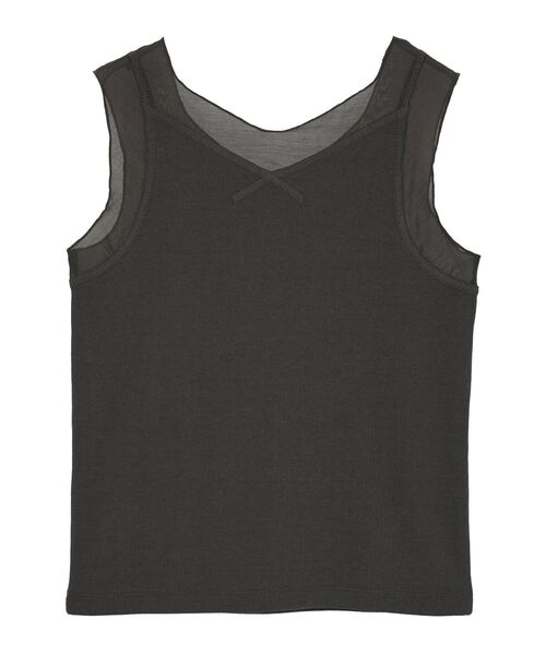 Sugar spoon（シュガースプーン）の「・SUGAR SPOON シアー切替タンクトップⅡ（タンクトップ・レディース・ブラック/オフホワイト/チャコールグレー/ライトグレー・FREE）」の19枚目の写真