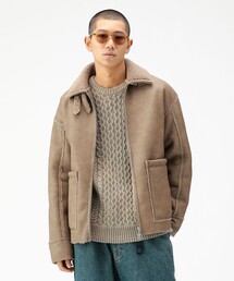 UNIVERSAL OVERALL | 【別注】UNIVERSAL OVERALL / Synthetic leather Jacket(ブルゾン)