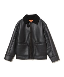 UNIVERSAL OVERALL(jo[TI[o[I[)́yʒzUNIVERSAL OVERALL / Synthetic leather Jacket(u])
