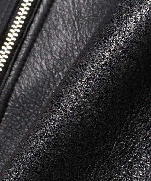 UNIVERSAL OVERALL（ユニバーサルオーバーオール）の「【別注】UNIVERSAL OVERALL / Synthetic leather Jacket（ブルゾン・メンズ・ブラック/ブラウン・MEDIUM/SMALL/LARGE/X-LARGE）」の6枚目の写真