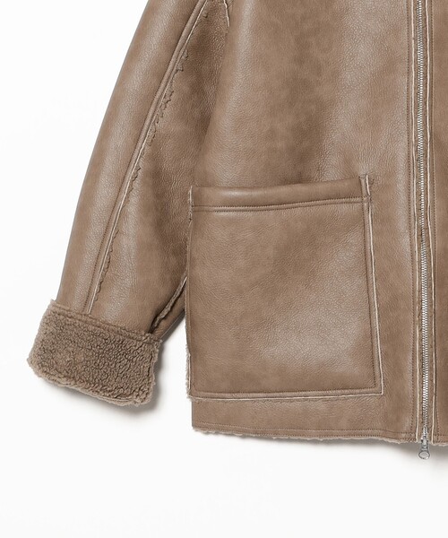 UNIVERSAL OVERALL（ユニバーサルオーバーオール）の「【別注】UNIVERSAL OVERALL / Synthetic leather Jacket（ブルゾン・メンズ・ブラック/ブラウン・MEDIUM/SMALL/LARGE/X-LARGE）」の13枚目の写真