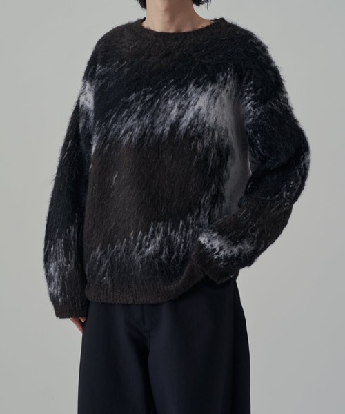 ナ*ギ様 Lui's グラデーション シャギーニット クルーネック起毛 ルイス セール】グラデーションシャギーニット（ニット/セーター）｜Lui's