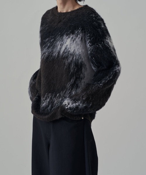 Lui's(ルイス)の「グラデーションシャギーニット(ニット/セーター・メンズ・ブラック/ブルー/レッド・S/M)」の5枚目の写真