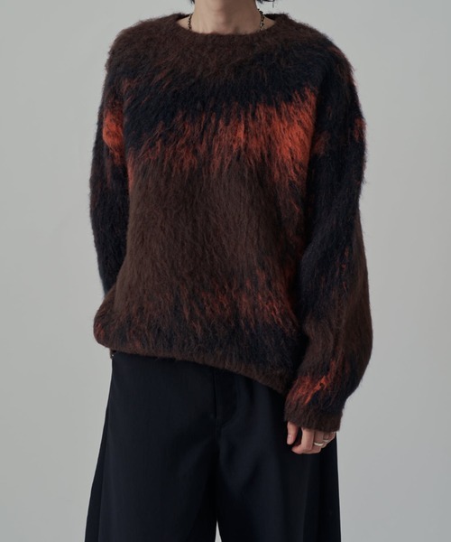 Lui's(ルイス)の「グラデーションシャギーニット(ニット/セーター・メンズ・ブラック/ブルー/レッド・S/M)」の13枚目の写真