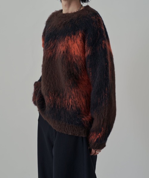 Lui's ルイス グラデーションシャギークルーネックニット グラデーションシャギーニット（ニット/セーター）｜Lui's（ルイス）の