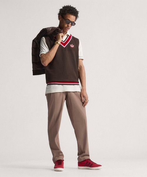 定価/8,500+税 新品 adidas GOLF Vネックニットベスト 2XL adidas ベスト ジレ GO-TO ウィンドペン Vネックベスト「adidas
