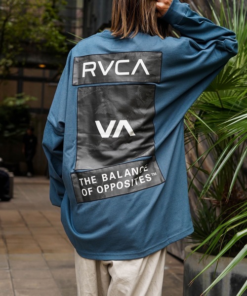 RVCA（ルーカ）の「RVCA メンズ 3BOX LT ロンＴ 【2025年秋冬モデル】/ルーカボックスロゴバックプリント長袖ロンT（Tシャツ/カットソー・メンズ・オフホワイト/ブラック/ブルー系その他/ベージュ/レッド系その他・SMALL/MEDIUM/LARGE/X-LARGE）」の4枚目の写真