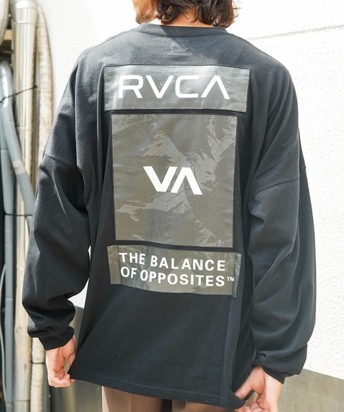 RVCA（ルーカ）の「RVCA メンズ 3BOX LT ロンＴ 【2025年秋冬モデル】/ルーカボックスロゴバックプリント長袖ロンT（Tシャツ/カットソー・メンズ・オフホワイト/ブラック/ブルー系その他/ベージュ/レッド系その他・SMALL/MEDIUM/LARGE/X-LARGE）」の2枚目の写真