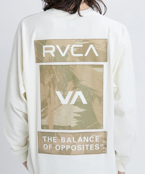 RVCA（ルーカ）の「RVCA メンズ 3BOX LT ロンＴ 【2025年秋冬モデル】/ルーカボックスロゴバックプリント長袖ロンT（Tシャツ/カットソー・メンズ・オフホワイト/ブラック/ブルー系その他/ベージュ/レッド系その他・SMALL/MEDIUM/LARGE/X-LARGE）」の8枚目の写真