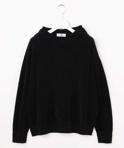 J.PRESS Ladies（J.プレス レディス）の「CHENILLE フーデッド ニット（ニット/セーター・レディース・ベージュ系/ライトグレー系/ブラック系・SMALL）」の13枚目の写真
