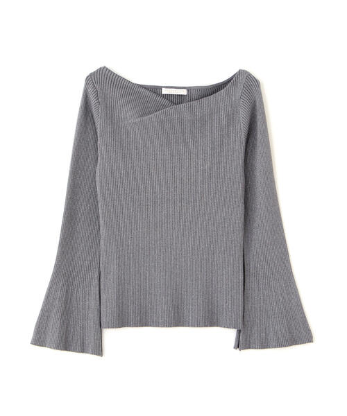 PROPORTION BODY DRESSING(プロポーションボディドレッシング)の「<ハンドウォッシャブル>ニュアンスネックラメリブニット / 1215270916(ニット/セーター・レディース・ベージュ/ダークグレー/ホワイト系その他・SMALL/MEDIUM)」の4枚目の写真