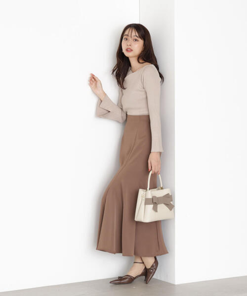 PROPORTION BODY DRESSING(プロポーションボディドレッシング)の「<ハンドウォッシャブル>ニュアンスネックラメリブニット / 1215270916(ニット/セーター・レディース・ベージュ/ダークグレー/ホワイト系その他・SMALL/MEDIUM)」の20枚目の写真