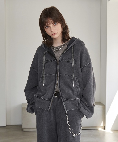 Spielio】Vintage-like detachable sweatshirt hoodie/ヴィンテージ