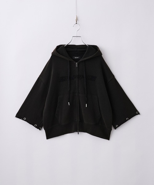 mo_pupil様 Spielio】Vintage-like detachable sweatshirt hoodie/ヴィンテージ