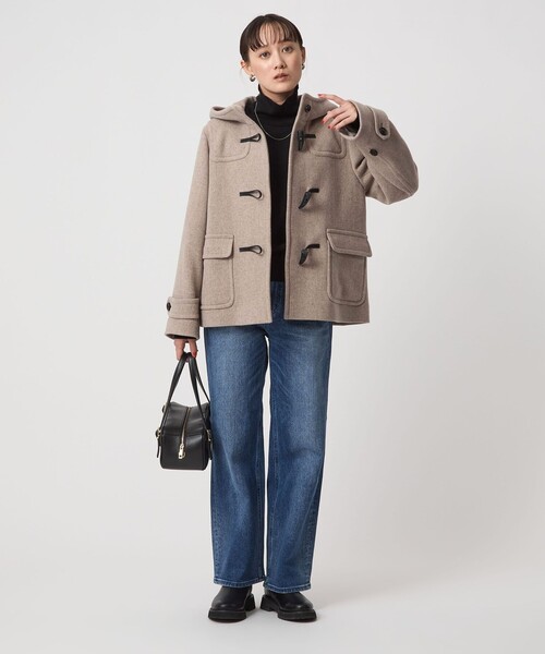 green label relaxing（グリーンレーベルリラクシング）の「［size SHORT/TALLあり］【WEB限定】ショート ダッフルコート（ダッフルコート・レディース・オフホワイト/ナチュラル/ネイビー・38/36/40/42/TALL/44/SHORT）」の17枚目の写真