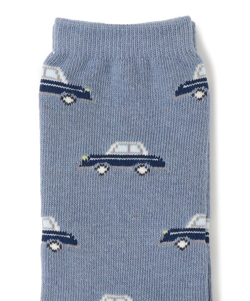 SHIPS（シップス）の「SHIPS KIDS: くるま柄 ソックス（ソックス/靴下・キッズ・ライトグレー/ベージュ/ブルー系その他・LARGE/MEDIUM/X-SMALL/SMALL）」の4枚目の写真