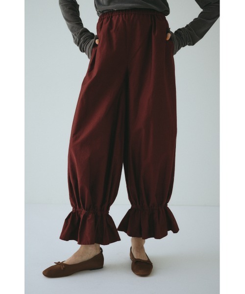 HeRIN.CYE(ヘリンドットサイ)の「Frill hem balloon pants フリルヘムバルーンパンツ(その他パンツ・レディース・マジェンタ/ブラック・36/38)」の6枚目の写真