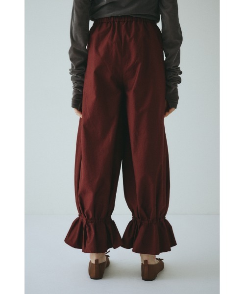 HeRIN.CYE(ヘリンドットサイ)の「Frill hem balloon pants フリルヘムバルーンパンツ(その他パンツ・レディース・マジェンタ/ブラック・36/38)」の4枚目の写真
