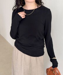 fredy emue | ウールブレンドシアーロンTシャツ(Tシャツ/カットソー)