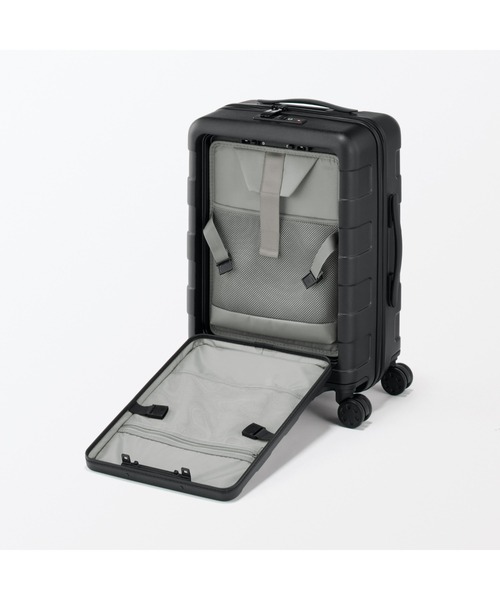 無印　未開封　キャリーケース バーを自由に調節できる フロントオープンキャリーケース（32L