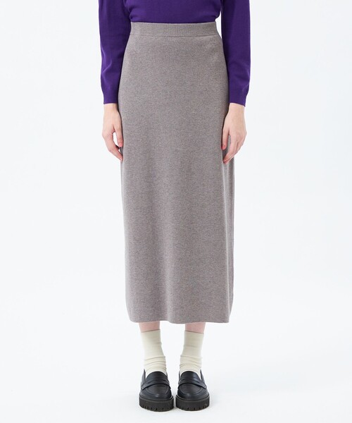 MACKINTOSH PHILOSOPHY（ﾏｯｷﾝﾄｯｼｭ ﾌｨﾛｿﾌｨｰ）の「【WEB&一部店舗限定】ニットスカート（スカート・レディース・チャコールグレー/グレー系その他/ブラック・38）」の7枚目の写真