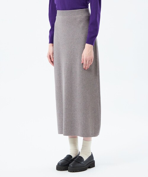 MACKINTOSH PHILOSOPHY（ﾏｯｷﾝﾄｯｼｭ ﾌｨﾛｿﾌｨｰ）の「【WEB&一部店舗限定】ニットスカート（スカート・レディース・チャコールグレー/グレー系その他/ブラック・38）」の8枚目の写真