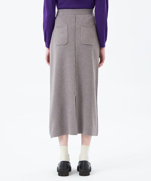 MACKINTOSH PHILOSOPHY（ﾏｯｷﾝﾄｯｼｭ ﾌｨﾛｿﾌｨｰ）の「【WEB&一部店舗限定】ニットスカート（スカート・レディース・チャコールグレー/グレー系その他/ブラック・38）」の9枚目の写真