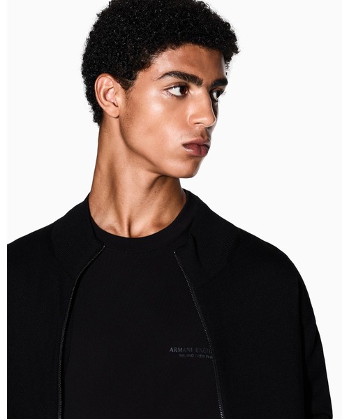 A|X アルマーニ エクスチェンジ】ヴィスコースミックス ジップアップ