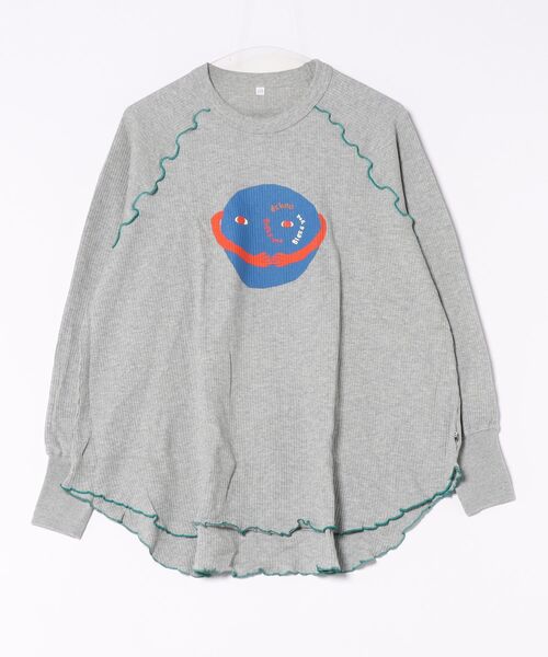 MARKEY'S（マーキーズ）の「ワッフルメローカットソー/おとな（Tシャツ/カットソー・レディース・オフホワイト/イエロー/杢グレー・160cm）」の3枚目の写真