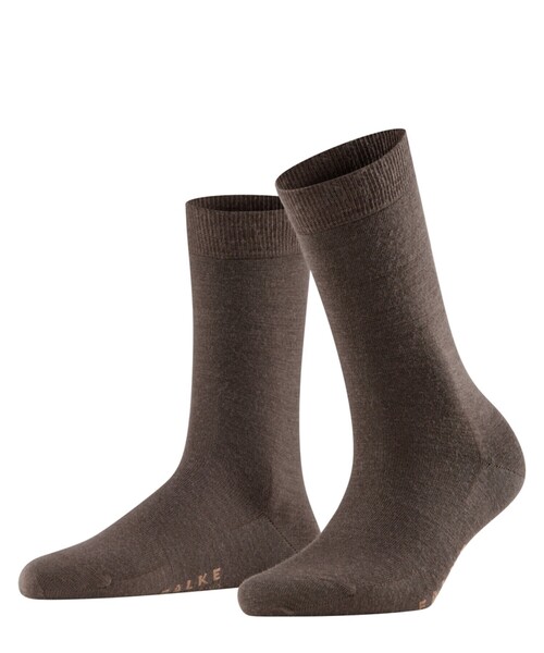 FALKE（ファルケ）の「FALKE | 47488 SOFTMERINO SOCKS WOMEN（ソックス/靴下・レディース・チャコール/ダークブラウン/ライトグレー/ブラウン系その他/Nat・37/38）」の4枚目の写真