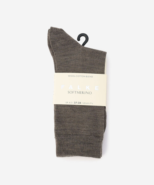 FALKE（ファルケ）の「FALKE | 47488 SOFTMERINO SOCKS WOMEN（ソックス/靴下・レディース・チャコール/ダークブラウン/ライトグレー/ブラウン系その他/Nat・37/38）」の12枚目の写真