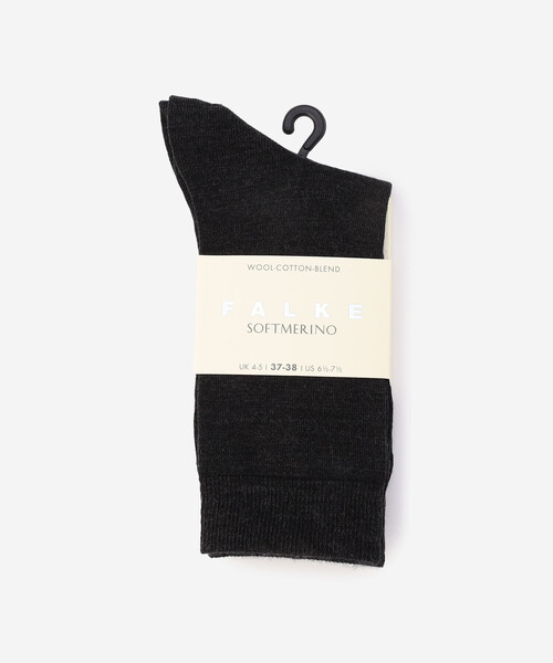 FALKE（ファルケ）の「FALKE | 47488 SOFTMERINO SOCKS WOMEN（ソックス/靴下・レディース・チャコール/ダークブラウン/ライトグレー/ブラウン系その他/Nat・37/38）」の14枚目の写真