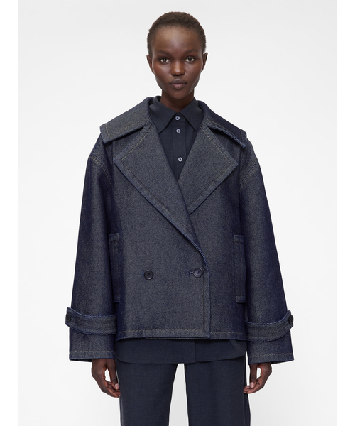 GapStudio デニム コクーンコート（ピーコート）｜GapStudio（ギャップ