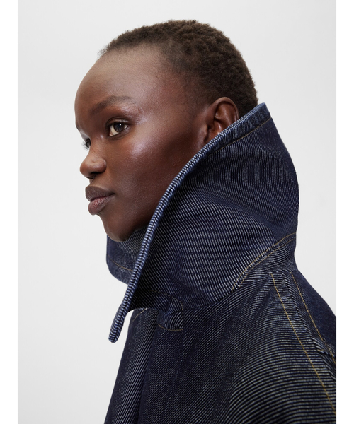 GapStudio(ギャップスタジオ)の「GapStudio デニム コクーンコート(ピーコート・レディース・インディゴブルー・XXS/L/M/S/XS)」の5枚目の写真