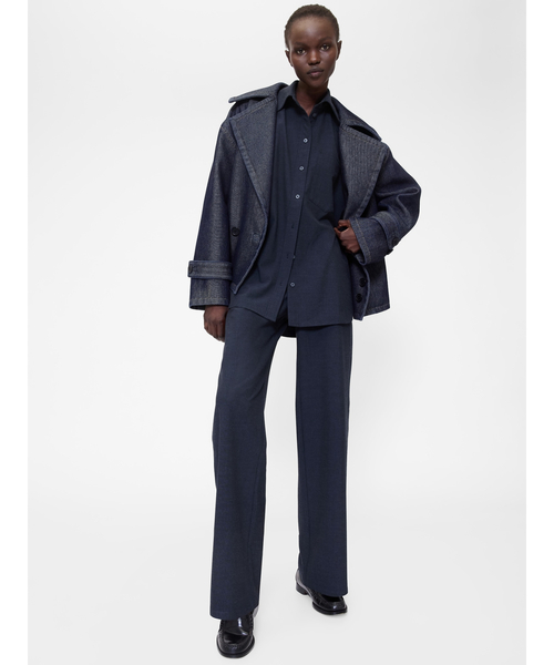 GapStudio(ギャップスタジオ)の「GapStudio デニム コクーンコート(ピーコート・レディース・インディゴブルー・XXS/L/M/S/XS)」の7枚目の写真