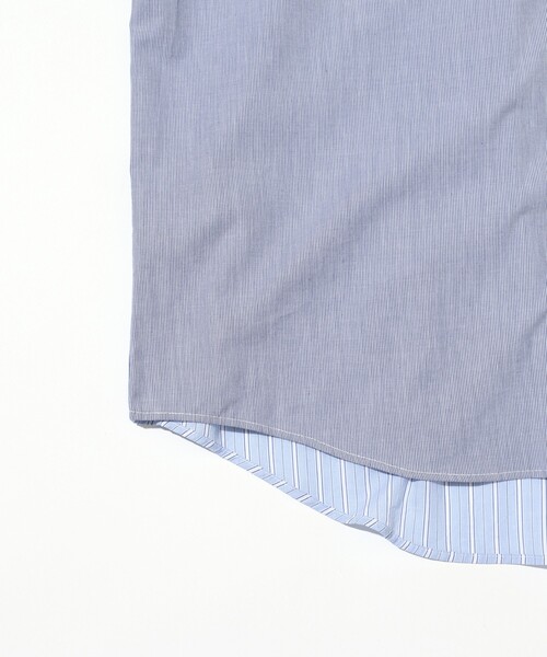 Firsthand(ファーストハンド)の「Firsthand/ファーストハンド リラックスフィット ランダム切り替え レギュラーシャツ / 長袖(シャツ/ブラウス・メンズ・ネイビー/ブルー・L/M)」の11枚目の写真