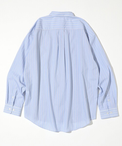 Firsthand(ファーストハンド)の「Firsthand/ファーストハンド リラックスフィット ランダム切り替え レギュラーシャツ / 長袖(シャツ/ブラウス・メンズ・ネイビー/ブルー・L/M)」の12枚目の写真