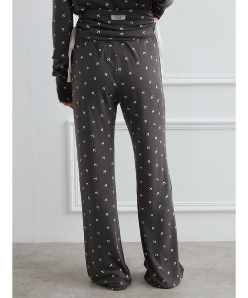 針抜きリボン柄ロングパンツ（ルームウェア/パジャマ）｜gelato pique
