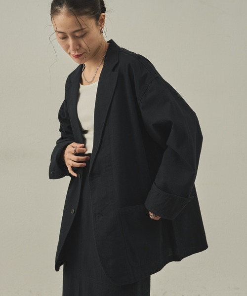 paradigm（パラダイム）の「【paradigm】ウィンターリネンテーラードジャケットU（テーラードジャケット・メンズ・ブラック/ダークブルー・SMALL/MEDIUM/LARGE）」の15枚目の写真