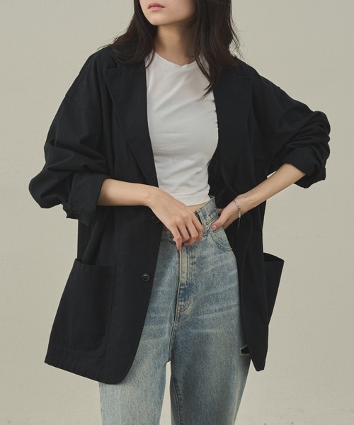 paradigm（パラダイム）の「【paradigm】ウィンターリネンテーラードジャケットU（テーラードジャケット・メンズ・ブラック/ダークブルー・SMALL/MEDIUM/LARGE）」の18枚目の写真