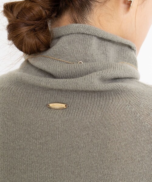 Rie Miller（リエミラー）の「PUREカシミヤタートルネックニット（ニット/セーター・レディース・ベビーピンク/サックスブルー/チャコールグレー/イエロー/ブラウン/グリーン・38）」の17枚目の写真