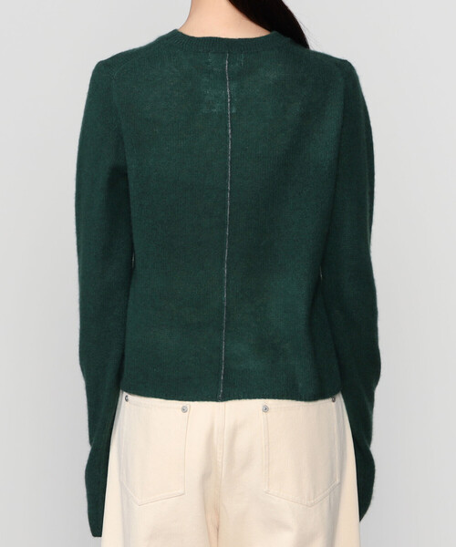 ADAWAS(アダワズ)の「ADAWAS |〈別注〉カシミヤ シアーセーター WOMEN(ニット/セーター・レディース・グリーン/ブラック/グレー/ピンク/アイボリー・ONE)」の13枚目の写真