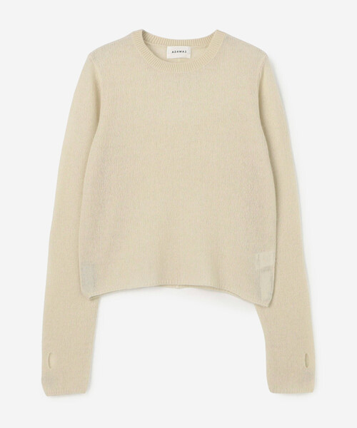 ADAWAS |〈別注〉カシミヤ シアーセーター WOMEN（ニット/セーター