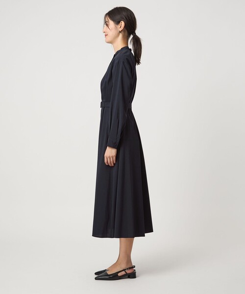 green label relaxing（グリーンレーベルリラクシング）の「ウエスト ベルト ロングスリーブ ワンピース マシンウォッシャブル（ワンピース・レディース・モカ/ネイビー/ライトグレー・FREE）」の21枚目の写真