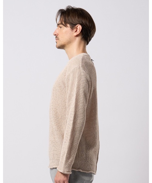 wjk（ダヴルジェイケイ）の「GIMA crew summer knit（ニット/セーター・メンズ・ライトグレー/ライトブルー/ライトベージュ・SMALL/MEDIUM/LARGE/X-LARGE）」の8枚目の写真