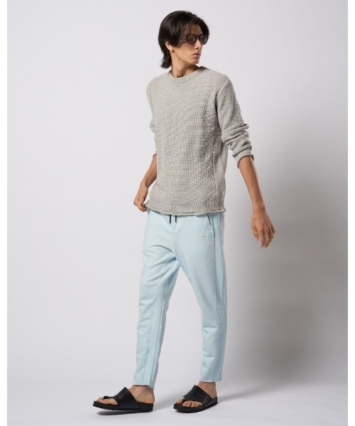 wjk（ダヴルジェイケイ）の「GIMA crew summer knit（ニット/セーター・メンズ・ライトグレー/ライトブルー/ライトベージュ・SMALL/MEDIUM/LARGE/X-LARGE）」の14枚目の写真