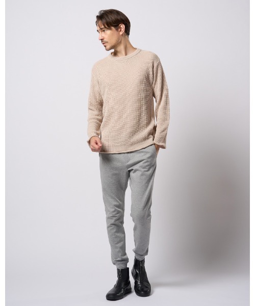 wjk（ダヴルジェイケイ）の「GIMA crew summer knit（ニット/セーター・メンズ・ライトグレー/ライトブルー/ライトベージュ・SMALL/MEDIUM/LARGE/X-LARGE）」の17枚目の写真